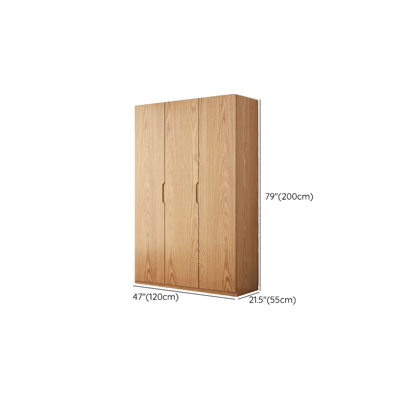 Unattached Natural Color Wardrobe/Non-Hanging Armoire with Gate - image 20