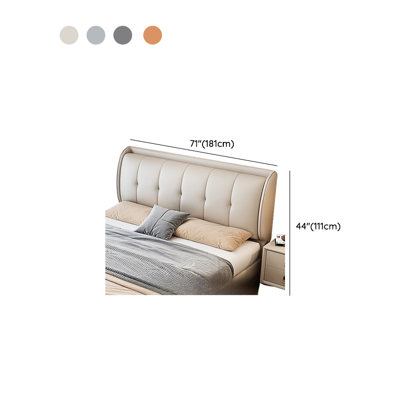 Modish Timber Panel Headboard with No Distressing, Arched/Rectangle/Camelback Shape for Full/King/Queen Bed, Featuring Sponge Upholstery Fill and Standard Height - image 12