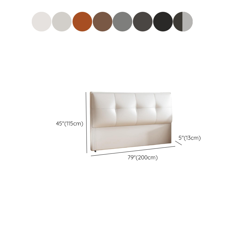 Simplistic Style Panel Headboard with No Distressing, Piled Tufted Rectangular Shape for King/Queen/Full Bed, Sponge Upholstery Fill, Standard Height - image 16
