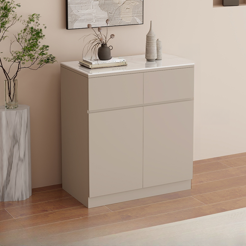 Sideboard with 4 Drawers/3 Drawers/2 Drawers, Narrow/Standard Size, Drawers Storage, Sintered Stone Countertop, Alterable Shelf, 4 Doors/3 Doors/2 Doors, and Tabletop