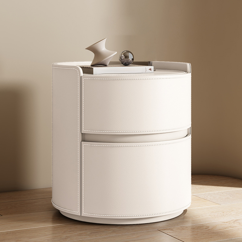 Simple 2 Tiers Nightstand With Drawer Organization, 2 Drawers - image 19