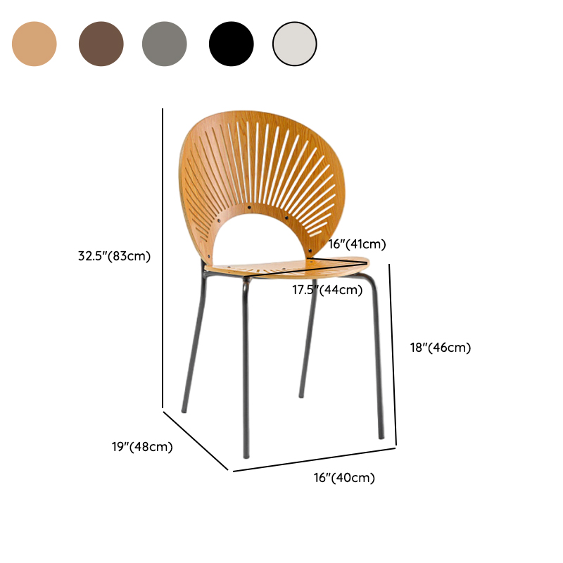 Dining Room Sturdy Side Chair with Outlined Frame and Foot Pads - image 33