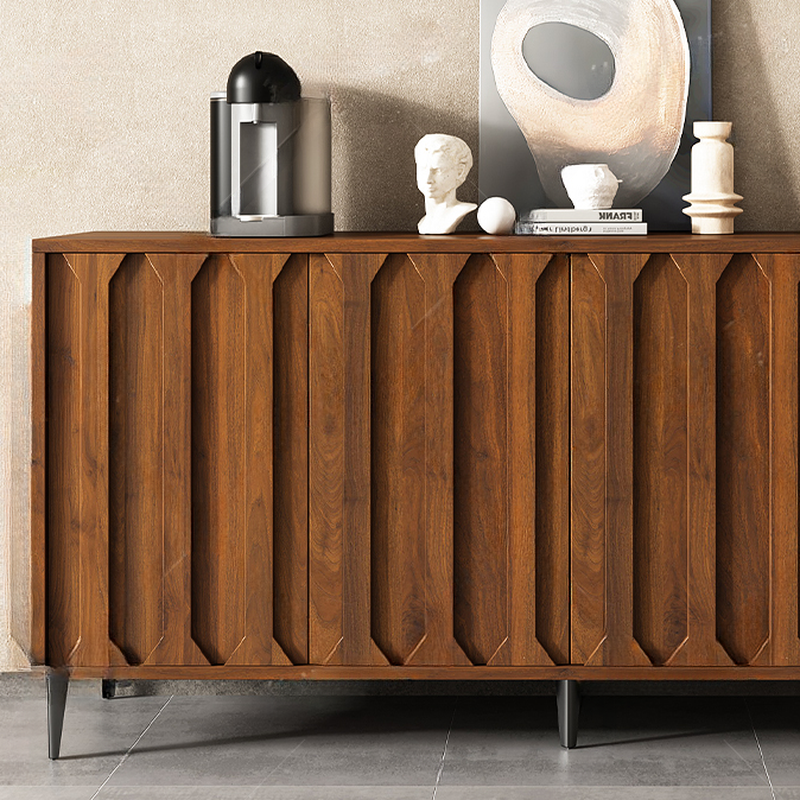 Simplistic Sideboard with 3 Drawers, Hutch, 2 Shelves, and Laminate Countertop Featuring 2 Doors/1 Door Cabinets - image 7