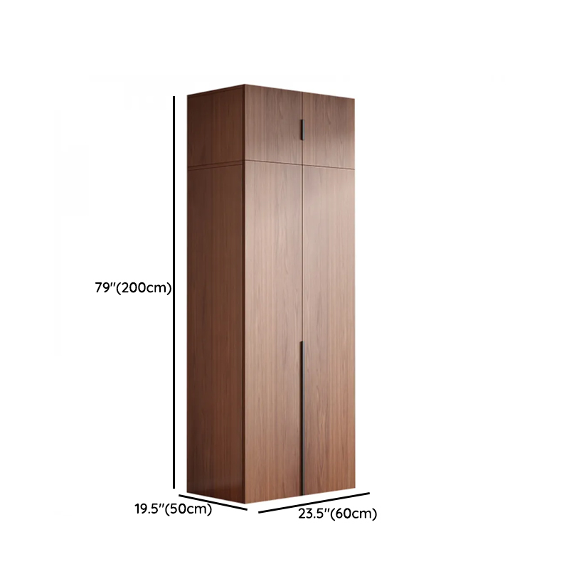 Sepia Minimalist Lumber Independent Cabinet Armoire with Soft Close Door, Interior Shelves, and Hanging Rod - image 21