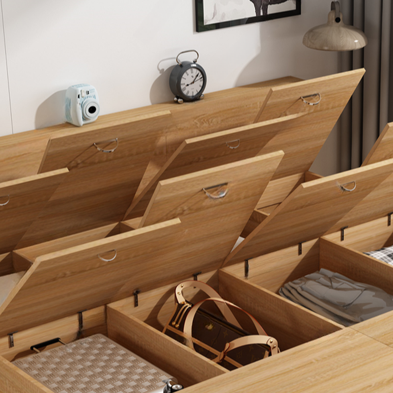 Natural Color Solid Color Storage Included with Storage Drawer for Bedroom - image 3