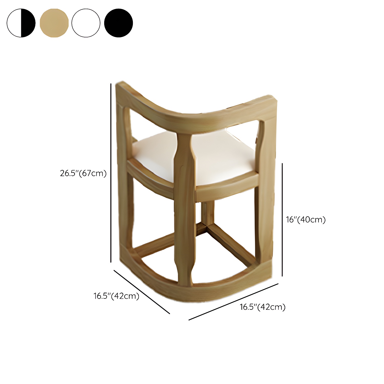 7-Piece Modern Wood Dining Set with Trestle Base and Upholstered Chairs in White - Seats 6 - image 24