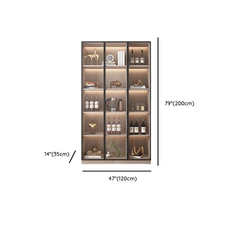 Wide/Standard/Narrow Modern Timber 3 Drawers 2 Shelves/3 Shelves/1 Shelf Glass Doors Pantry Hutch Sideboard - image 20