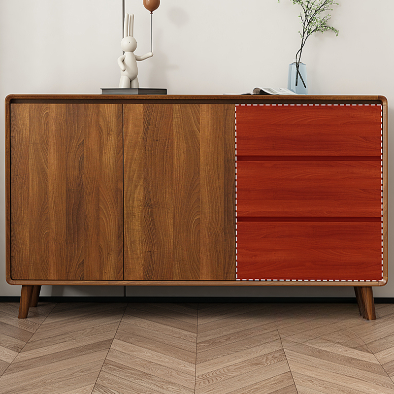 Ground Sideboard with 3 Drawers, Cupboard, Standard/Narrow Size, Timber Countertop, Adjustable Shelving, and 2 Doors/1 Door - image 7