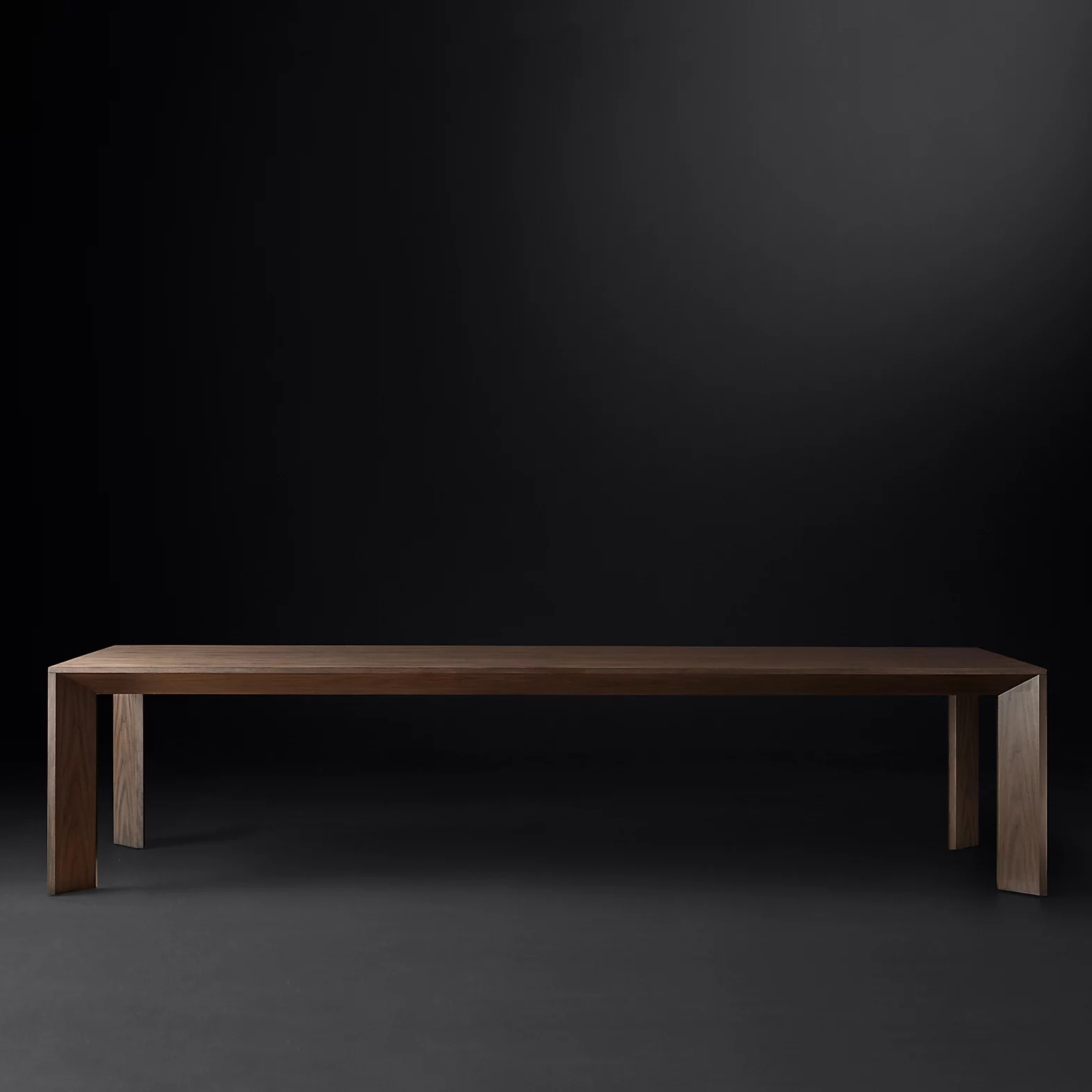 Industrial Pine Wood Dining Table Rectangle Kitchen Wooden Table with 4 Legs