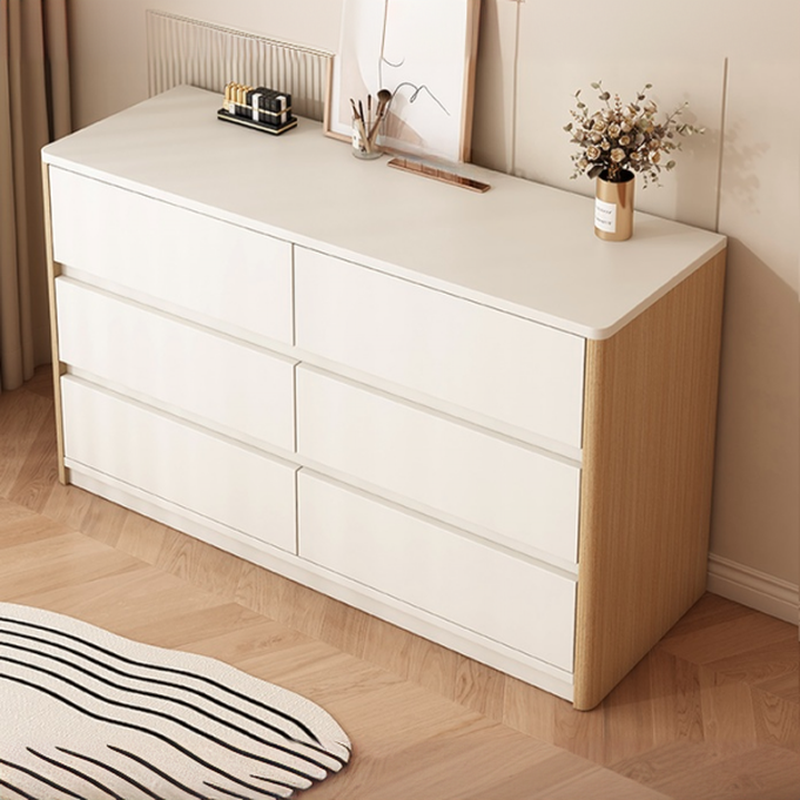 White Trendy Timber Console Dresser/Semainier with 6/8/3 Drawers in Horizontal/Vertical Orientation - image 10