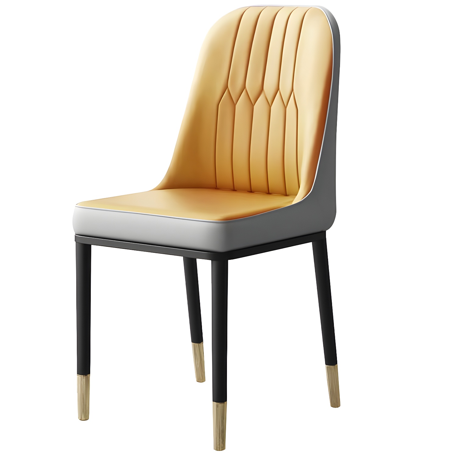 Metal Base Indoor Chair 18'' Wide Parsons Leather Chair for Restaurant - image 14
