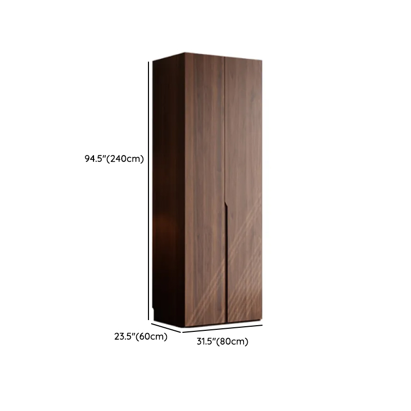 Acorn Minimalist Natural Wood Wardrobe Closet with 2 Drawers, Soft Close Door, Interior Shelves, and Clothing Rod - image 13