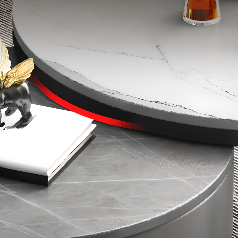 Nested Orbicular Framework Accent Table for Foyer Use - image 9