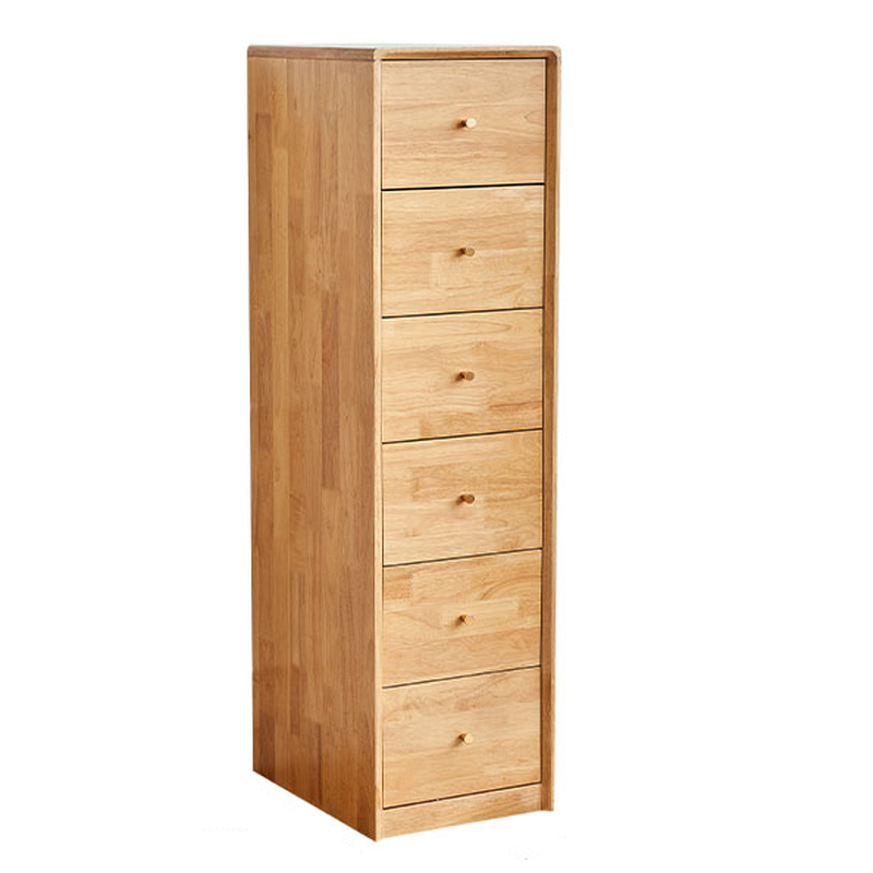 Minimalist Natural Wood Bachelor Chest with 6 Drawers, Vertical Orientation - image 12