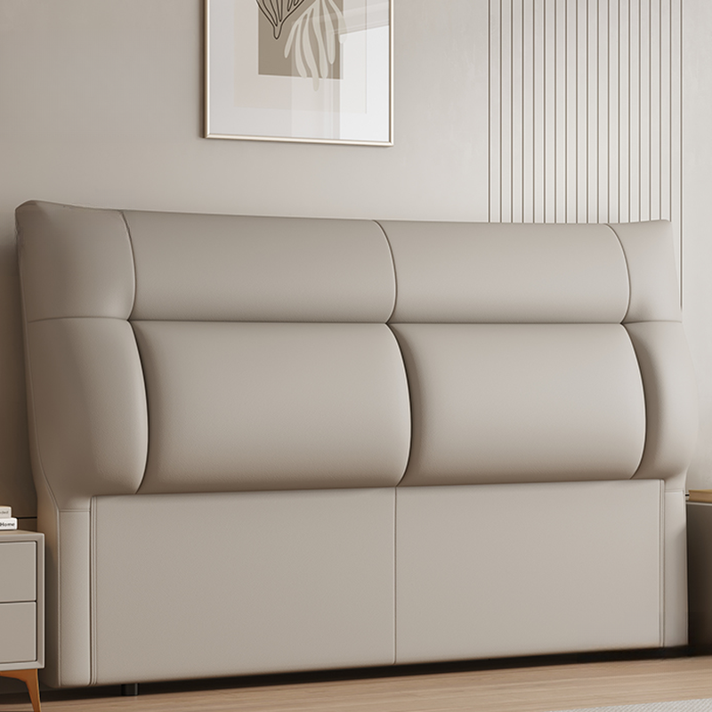 Trendy Panel Headboard in Natural Wood with No Distressing, Rectangle Shape for Queen/Full Bed, Featuring Sponge Upholstery and Standard Height - image 6