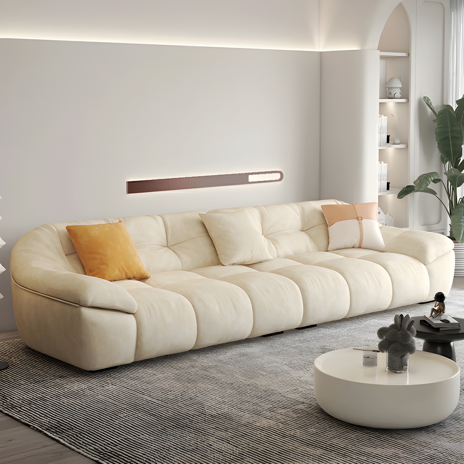 Comfortable Polyester Blend Showcase Sectional Sofa for Contemporary Home Decor - image 13