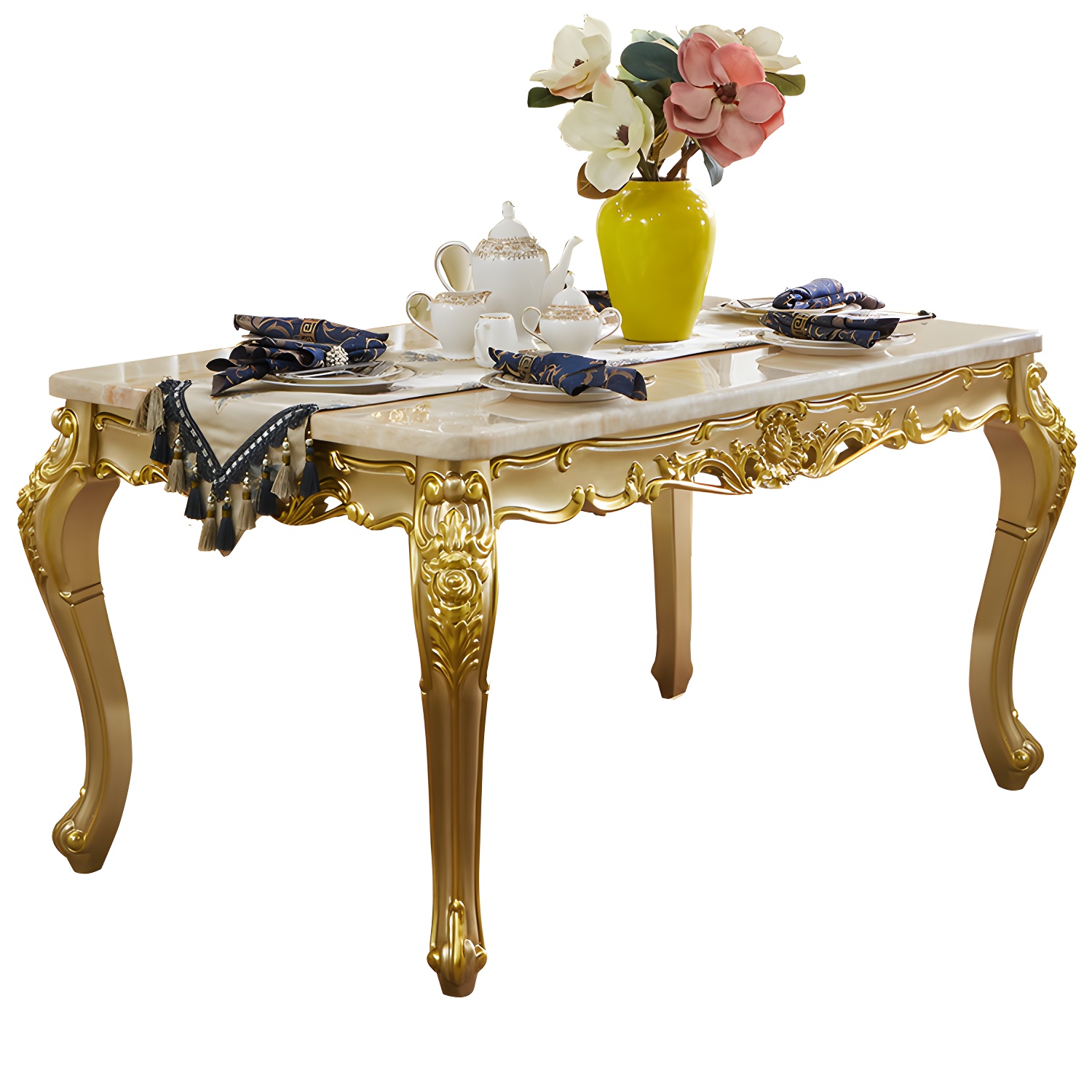 Victoria Rectangle Table Set 1/2/5/7 Pieces Dining Set for Home Use - image 5