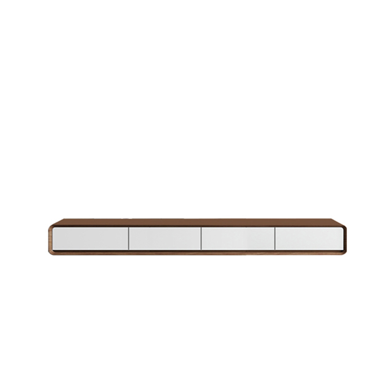 Floating Mount Rectangle TV Stand with Door Living Room Black/White/Natural/Walnut - image 7