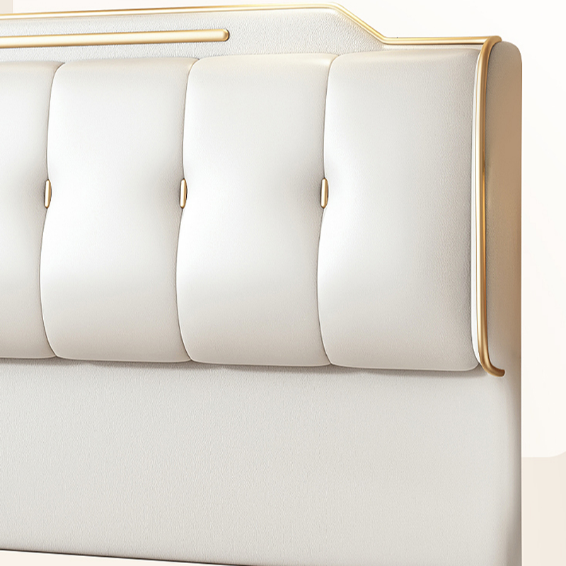 Art Deco Style Panel Headboard with No Distressing, Decorative-stitched Tufting, Rectangle Shape for Twin/Queen/Full Bed, Sponge Upholstery Fill, Standard Height - image 6