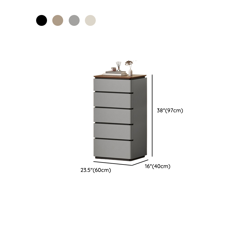 Casual Raw Wood Bachelor Chest/Semainier with 5/4/3 Drawers in Vertical Orientation - image 19