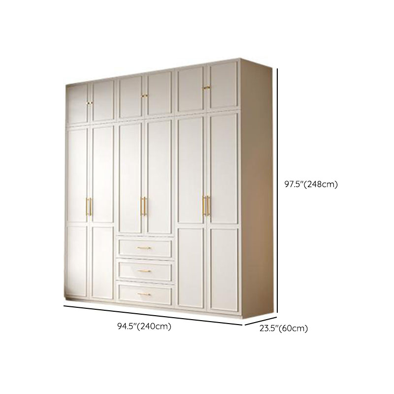 Modern Manufactured Wood Standalone Almirah with Soft Close Drawer, Soft Close Door, Interior Shelves, and Hanging Rod - image 17