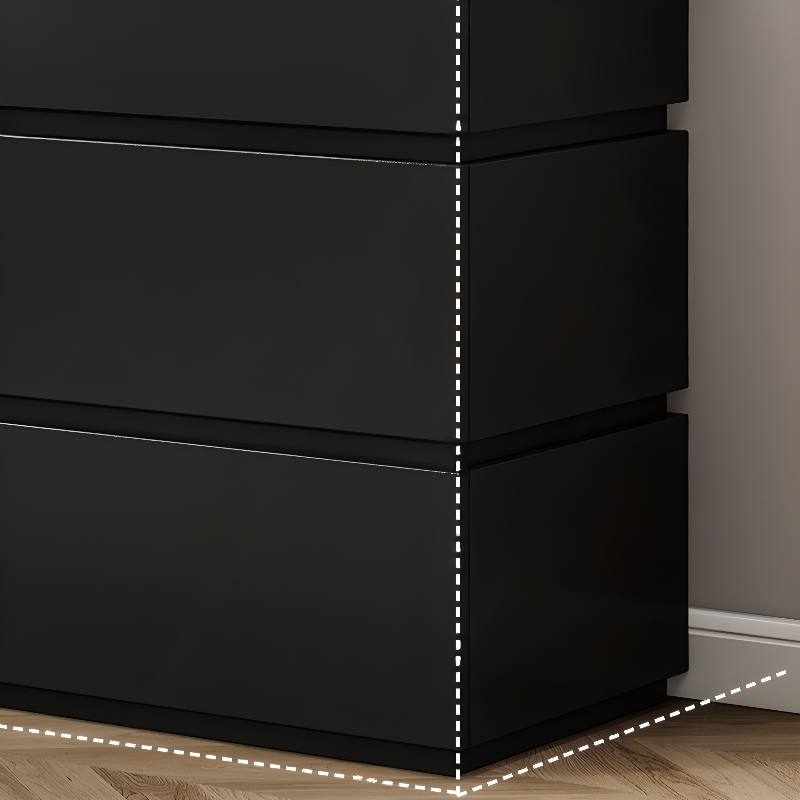 Trendy Rectangle Utility Cabinet with Manufactured Wood Countertop, Ink/White Top, and Soft Close Drawer - image 7