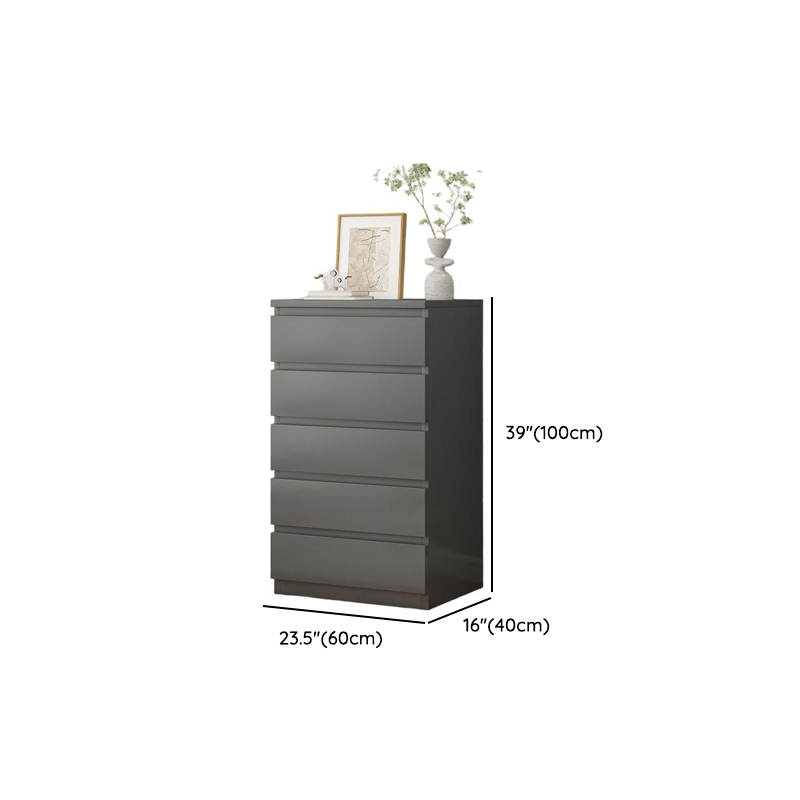 Vertical/Horizontal Gray Double Dresser/Bachelor Chest/Semainier with 5 Drawers/3 Drawers/8 Drawers in a Modern Style - image 21
