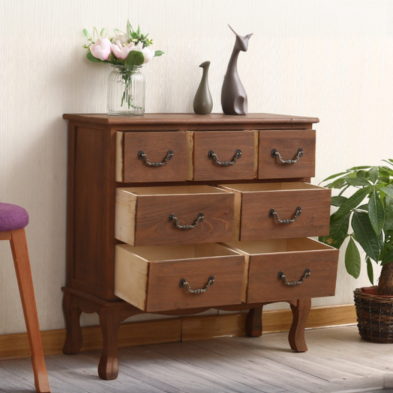 French Wood Vertical Console Dresser with 9 Drawers/7 Drawers/10 Drawers - image 14