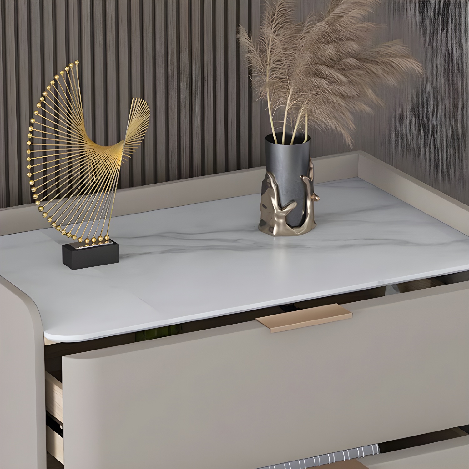 Modern Pine Wood Dresser with Drawers and Soft Close Glides in Narrow Design - image 18