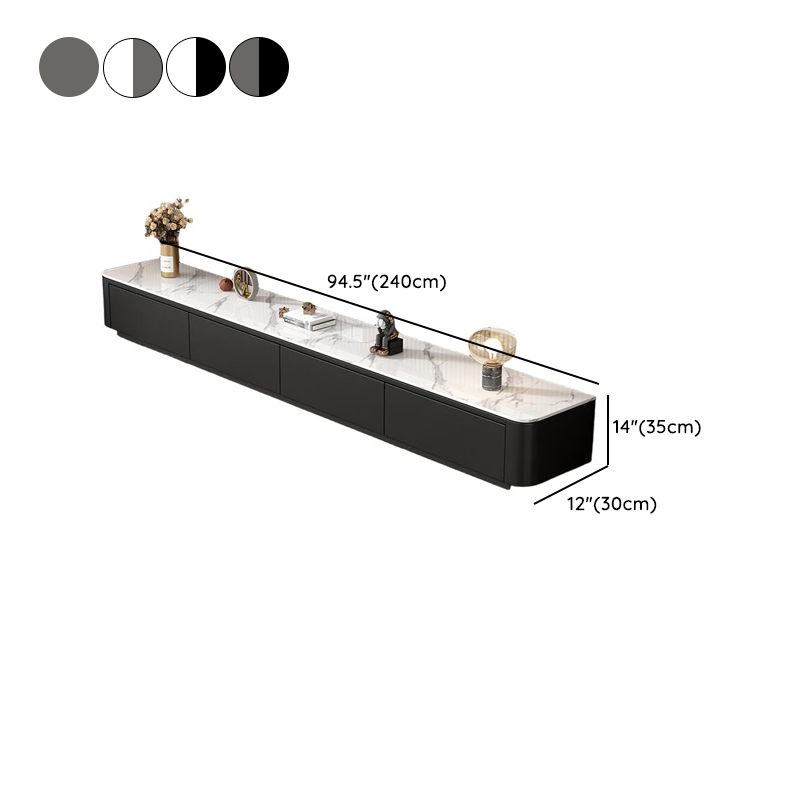 Modern Stone TV Stand with 4 Drawers/3 Drawers/6-Drawer and Cable Management - image 15