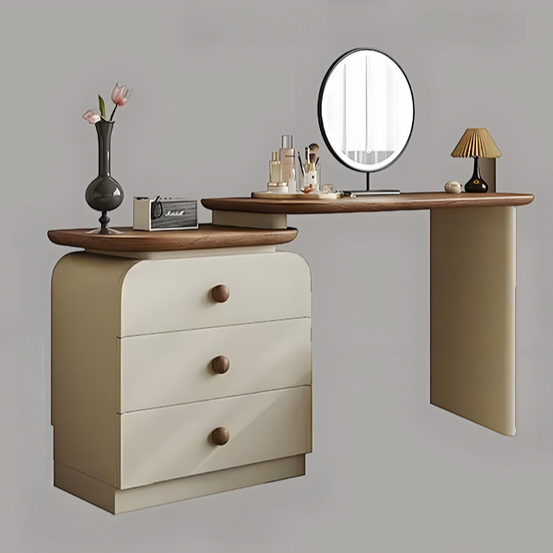 Modish Large Vanity Set/Makeup Vanity with Laminate Table Top, White Finish, 3 Drawers, Mirror Lights, and Scalable Design - image 4