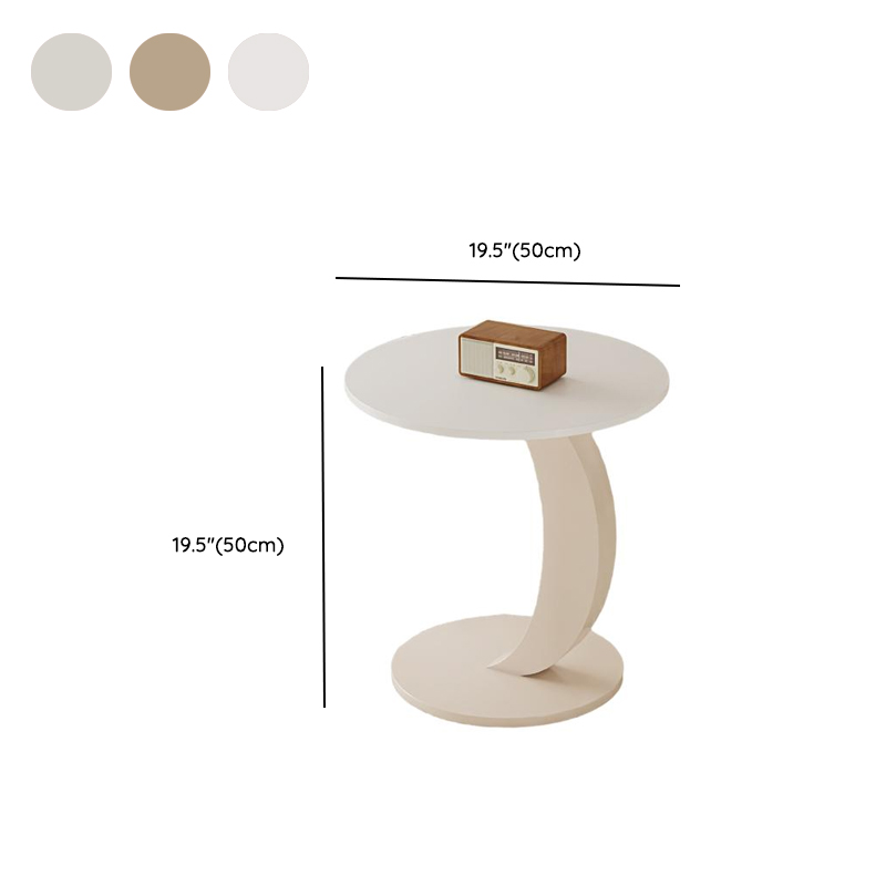 Simple Rock Coffee Table Chalk Scratch-proofed with Oblong/Circular Tabletop & Abstract/Stump Base for Foyer - image 12