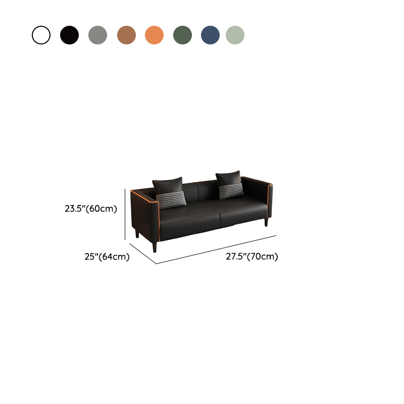 Versatile Standard Sofa/Loveseat/Single Sofa in Synthetic Leather with Grey/Dark Blue/Light Green Upholstery and Arm - image 16