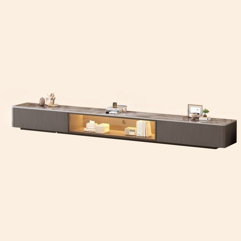 Modish Sintered Stone TV Stand with 2-Drawer, Cabinet & Cable Management Living Room - image 3