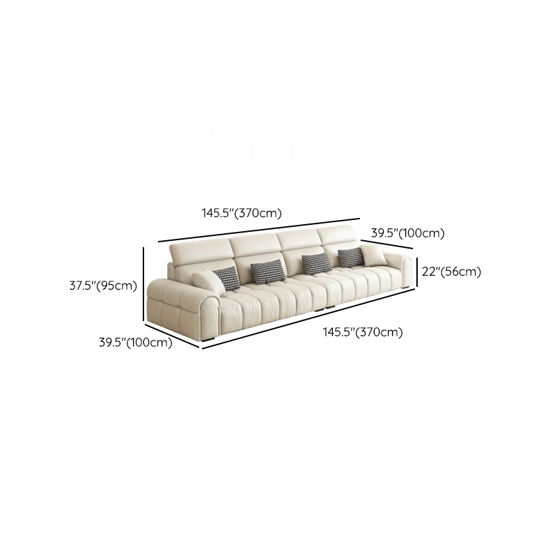 L-Shape/Straight Reversible/Horizontal Concealed Support Sofa Recliner/Sofa with Round Arm & Pine Frame - image 10