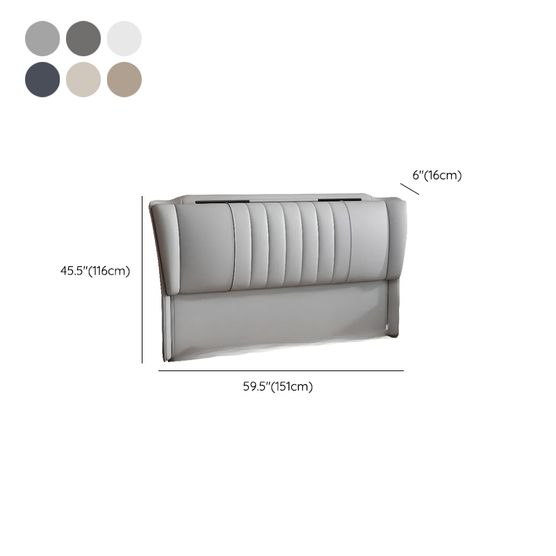 Modish Free-standing Standard Twin(38"W x 75"L)/Full(54"W x 75"L) Wingback Camelback No Distressing With Legs in Lumber - image 15