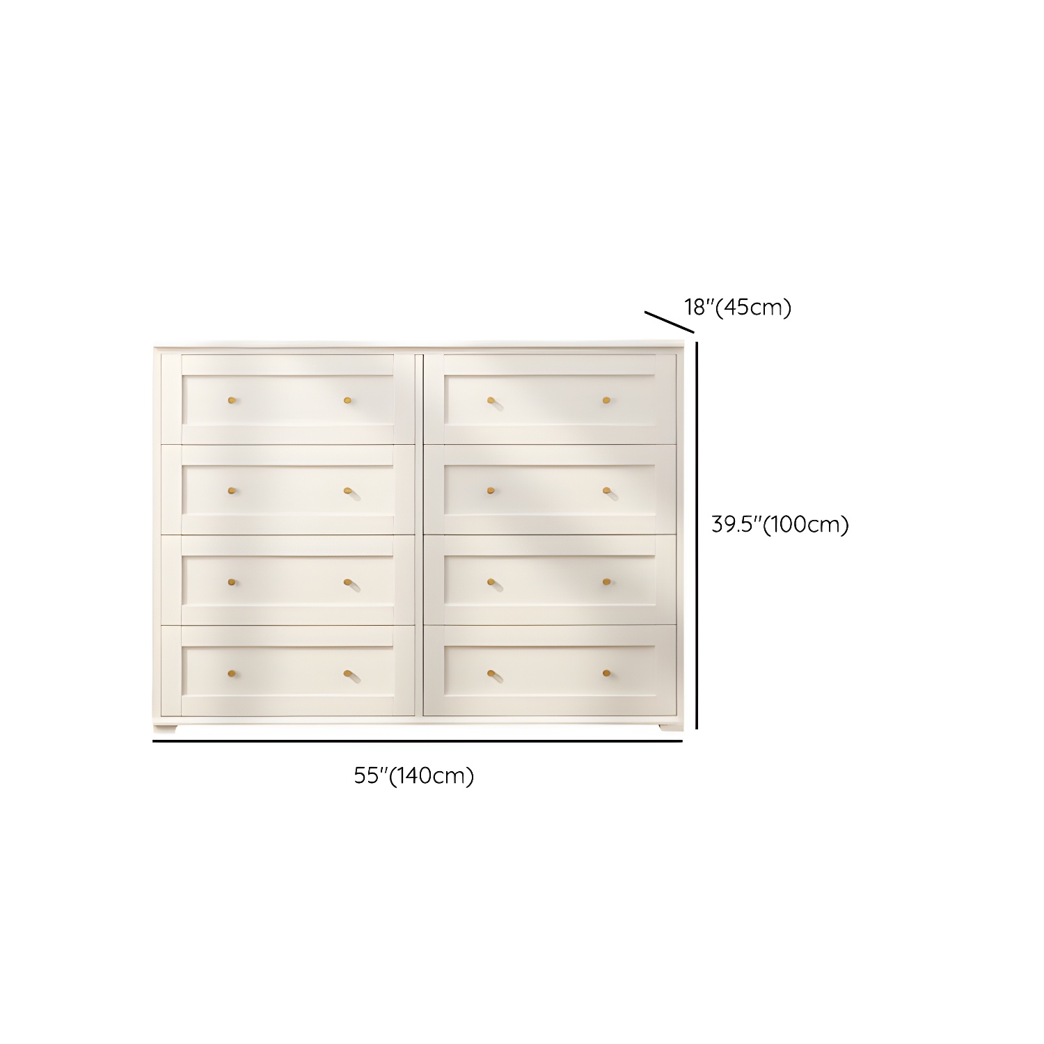 Modern Horizontal Double Dresser Birch Wood Storage Dresser for Bedroom - image 24