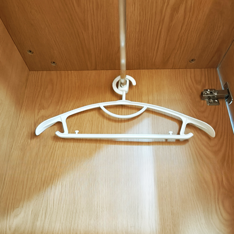 Wood Grain Minimalist Laminate Wardrobe Closet with Soft Close Drawer, Soft Close Door, Interior Shelves, and Clothing Rod - image 8