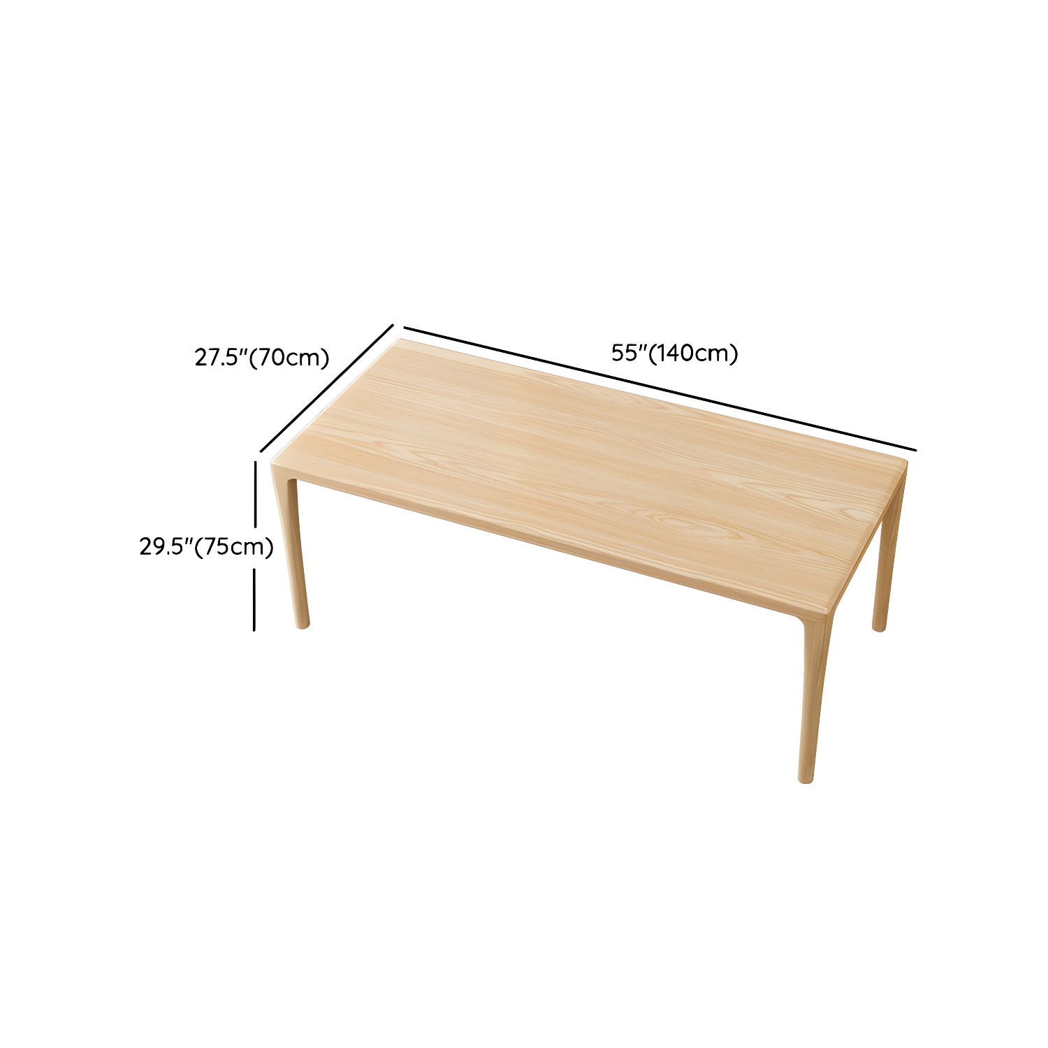 Modern Rectangle Wood Dining Table 1/5/6/7 Pieces Dining Set for Dining Room - image 11