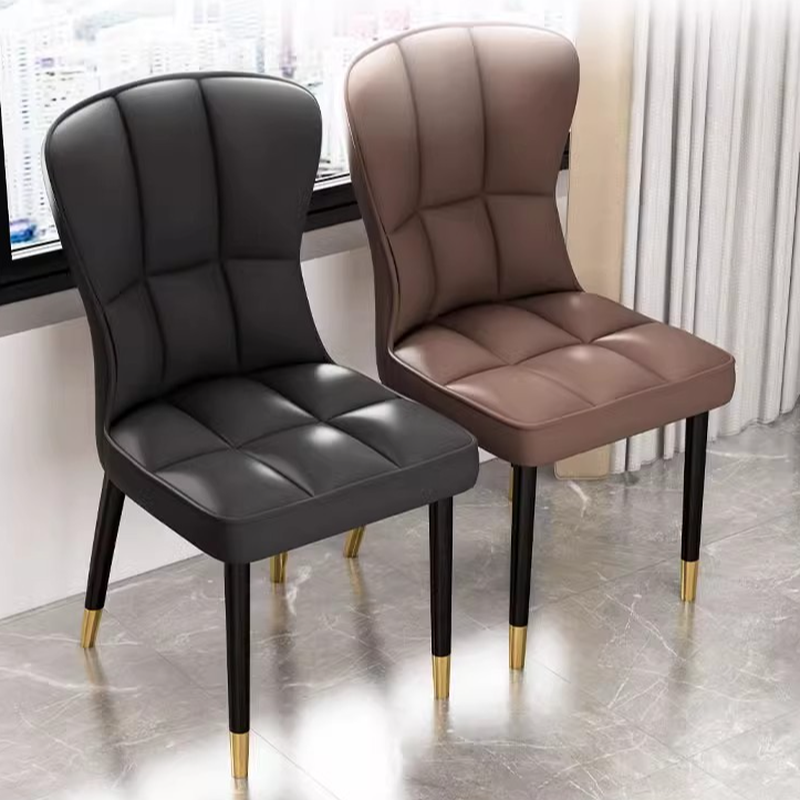 Casual/Lavish Side Chair with Wingbacked Upholstered Design and Steel Legs - image 9