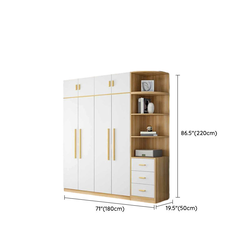 Modern Manufactured Wood Cabinet Armoire with Interior Shelves, Clothing Rod and Soft Close Door - image 24