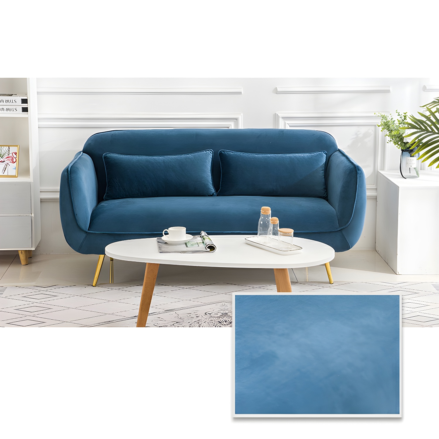 Glam Tight Back Loveseat with Flared Arm and Extra Pillows for Home and Apartment - image 25