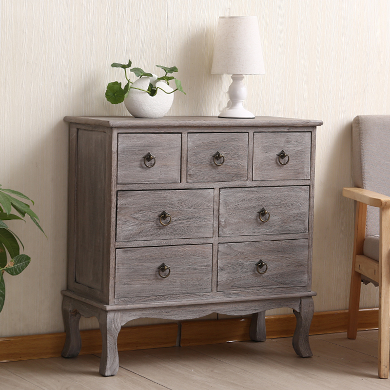 French Wood Vertical Console Dresser with 9 Drawers/7 Drawers/10 Drawers - image 12