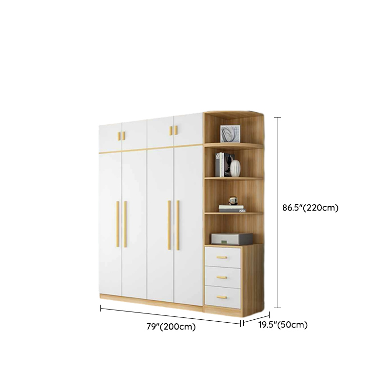 Modern Manufactured Wood Cabinet Armoire with Interior Shelves, Clothing Rod and Soft Close Door - image 25