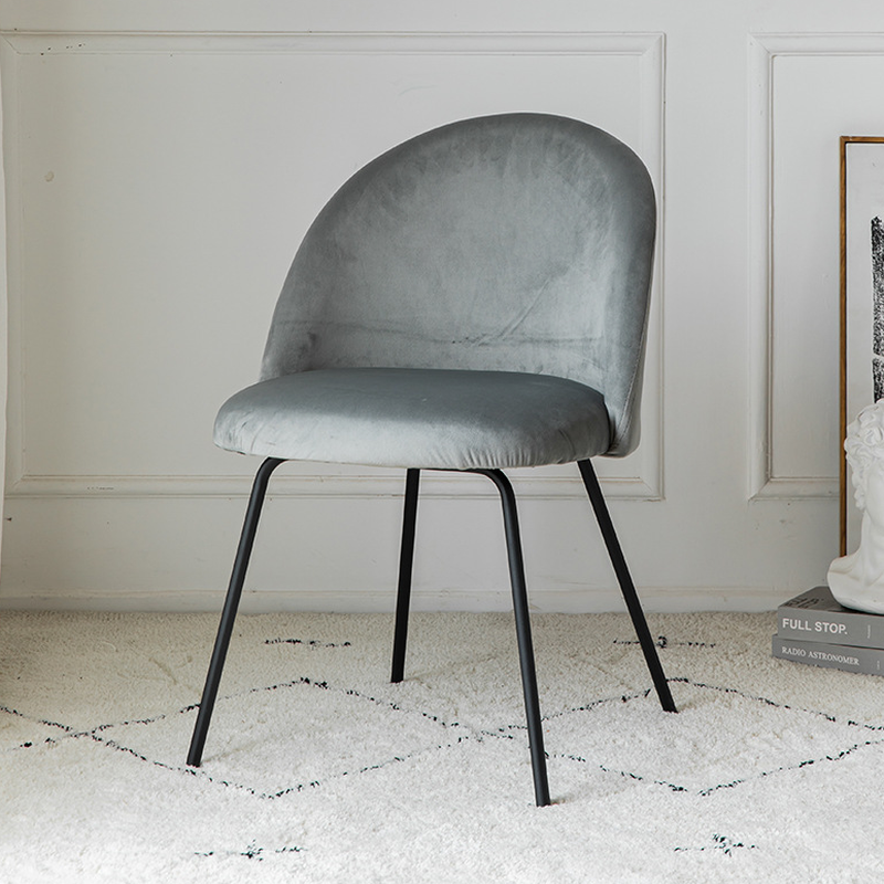 Unwavering Textile Upholstered Side Chair with Solid Back and Foot Pads for Dining Room in a Lavish Style - image 3