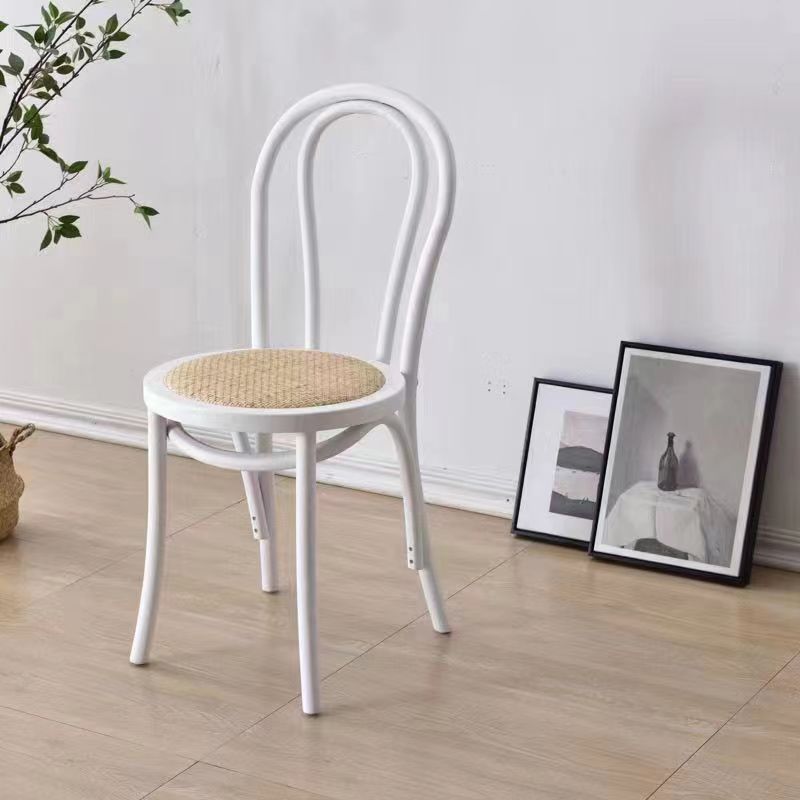 Reliable Outlined Intertwined Armless Chair for Restaurant Use - image 5