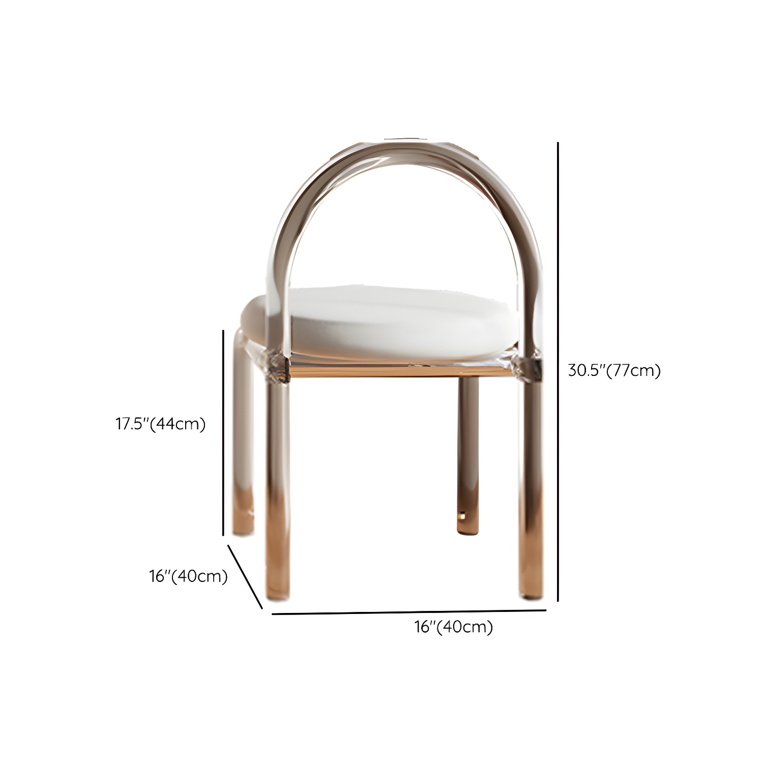 Contemporary White Wood Rectangle Top Make-up Vanity with Lighted Mirror - image 17