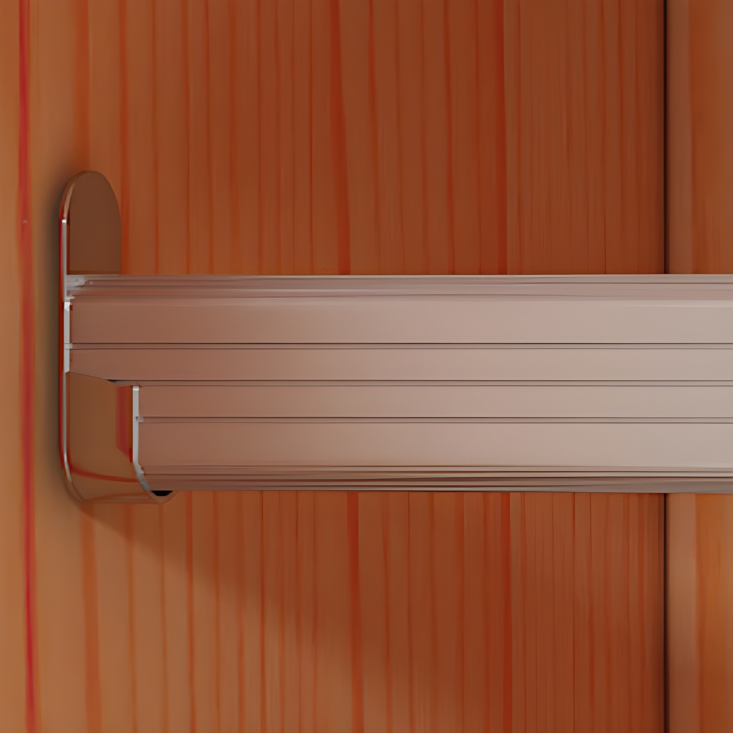 Natural Pine Solid Wood Wardrobe Freestanding Wardrobe with Sliding Doors - image 8