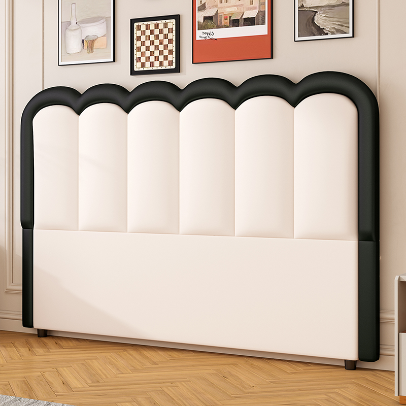 Modish Style Panel Headboard in Pine Wood with No Distressing for King/Queen/Full Bed, Featuring Sponge Upholstery Fill and Free-standing Standard Installation with Standard Height - image 3