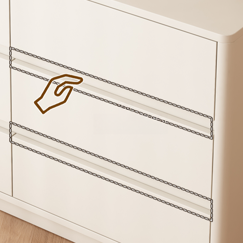 White Trendy Timber Console Dresser/Semainier with 6/8/3 Drawers in Horizontal/Vertical Orientation - image 9